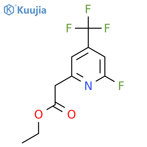 Ethyl 2-fluoro-4-(trifluoromethyl)pyridine-6-acetate structure