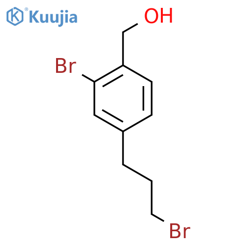 2-Bromo-4-(3-bromopropyl)benzyl alcohol structure