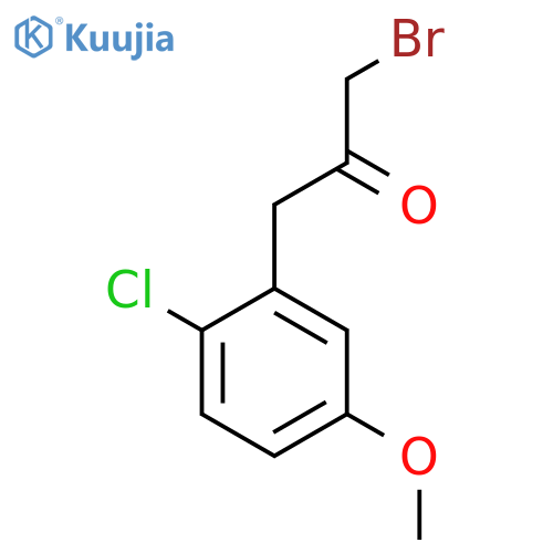 1-Bromo-3-(2-chloro-5-methoxyphenyl)propan-2-one structure