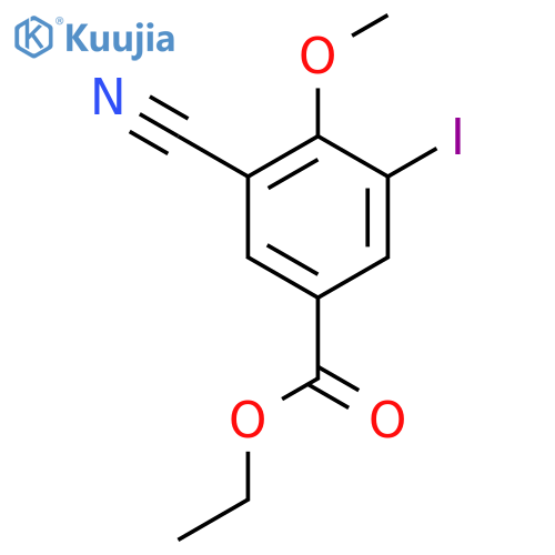 Ethyl 3-cyano-5-iodo-4-methoxybenzoate structure
