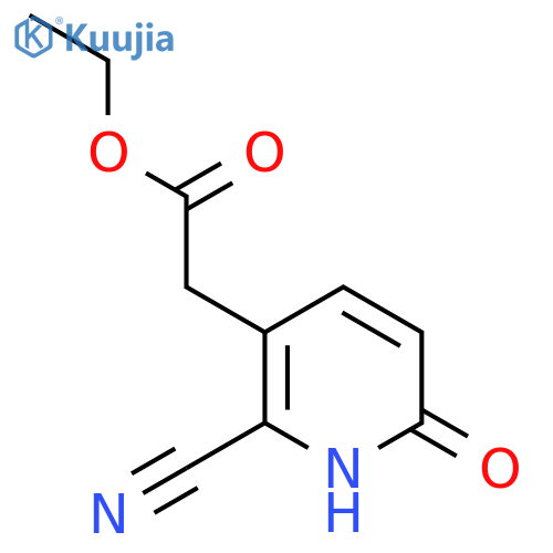Ethyl 2-cyano-6-hydroxypyridine-3-acetate structure