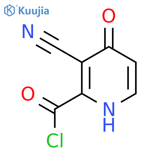 3-Cyano-4-hydroxypicolinoyl chloride structure
