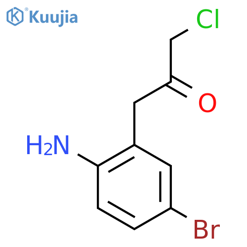 1-(2-Amino-5-bromophenyl)-3-chloropropan-2-one structure