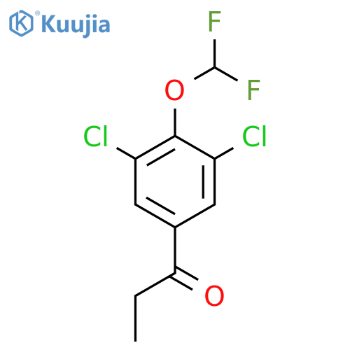 3',5'-Dichloro-4'-(difluoromethoxy)propiophenone structure