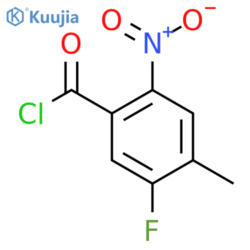5-Fluoro-4-methyl-2-nitrobenzoyl chloride structure