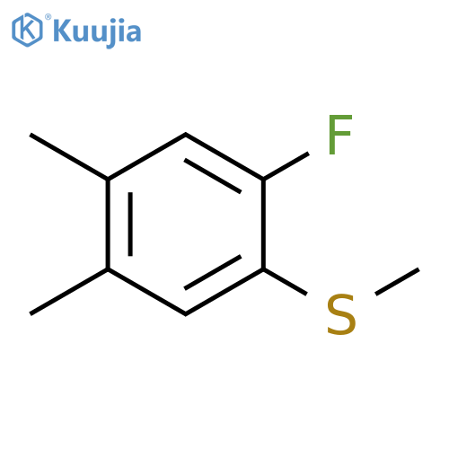 (2-Fluoro-4,5-dimethylphenyl)(methyl)sulfane structure