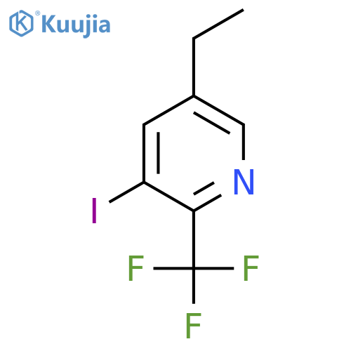 5-Ethyl-3-iodo-2-(trifluoromethyl)pyridine structure