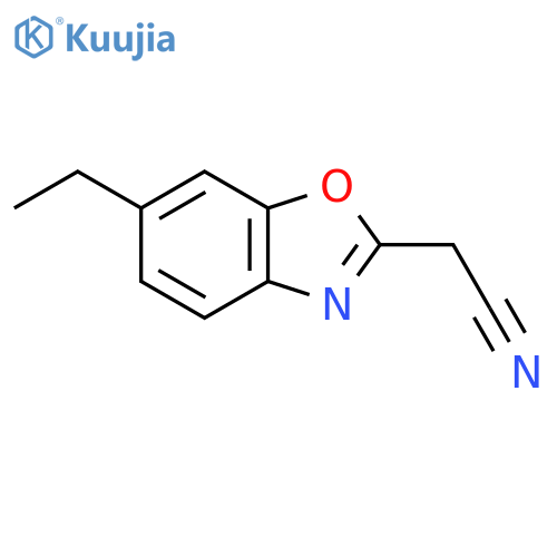 6-Ethylbenzo[d]oxazole-2-acetonitrile structure