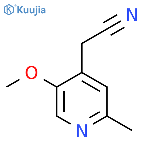 5-Methoxy-2-methylpyridine-4-acetonitrile structure