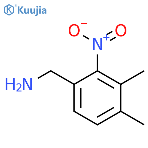 3,4-Dimethyl-2-nitrobenzylamine structure