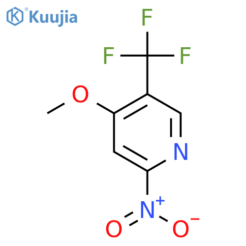 4-Methoxy-2-nitro-5-(trifluoromethyl)pyridine structure