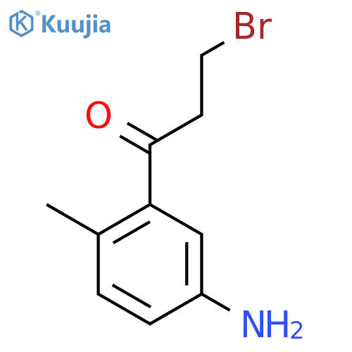 1-(5-Amino-2-methylphenyl)-3-bromopropan-1-one structure