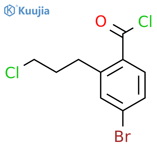 4-Bromo-2-(3-chloropropyl)benzoyl chloride structure