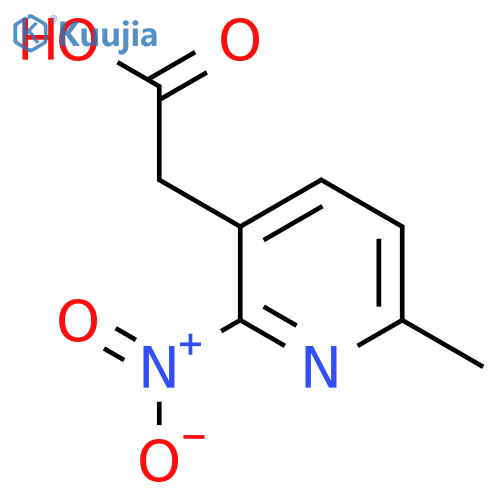 6-Methyl-2-nitropyridine-3-acetic acid structure