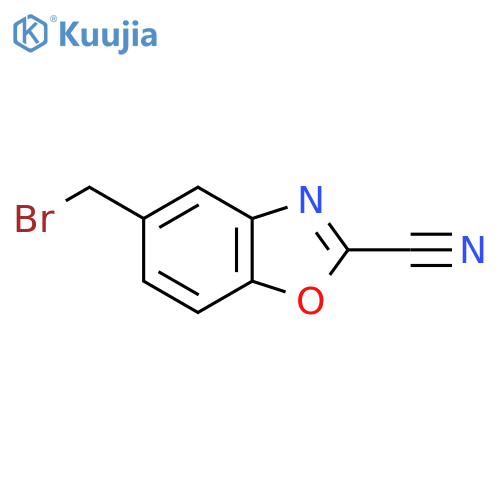 5-(Bromomethyl)-2-cyanobenzo[d]oxazole structure
