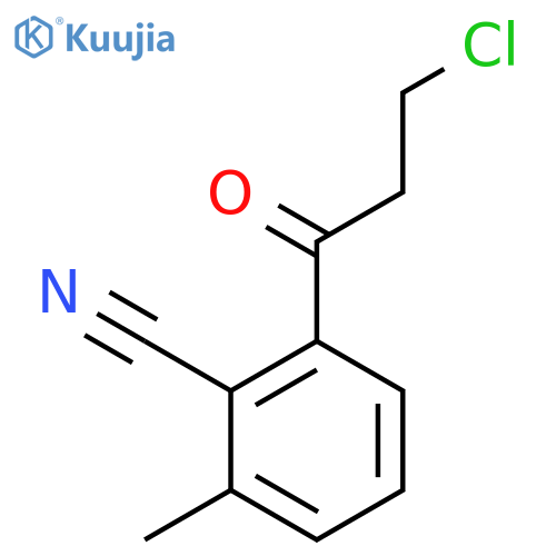 2-(3-Chloropropanoyl)-6-methylbenzonitrile structure
