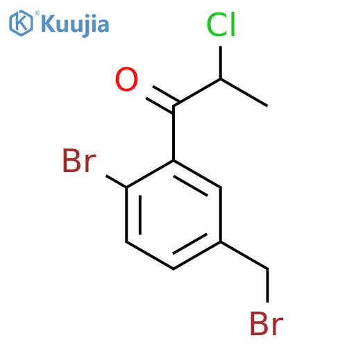 1-(2-Bromo-5-(bromomethyl)phenyl)-2-chloropropan-1-one structure