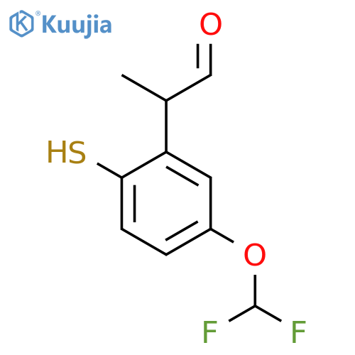 5-(Difluoromethoxy)-2-mercaptophenylpropanal structure
