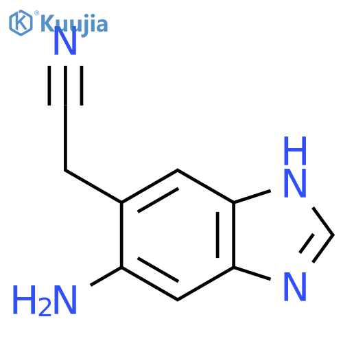 6-Amino-1H-benzimidazole-5-acetonitrile structure