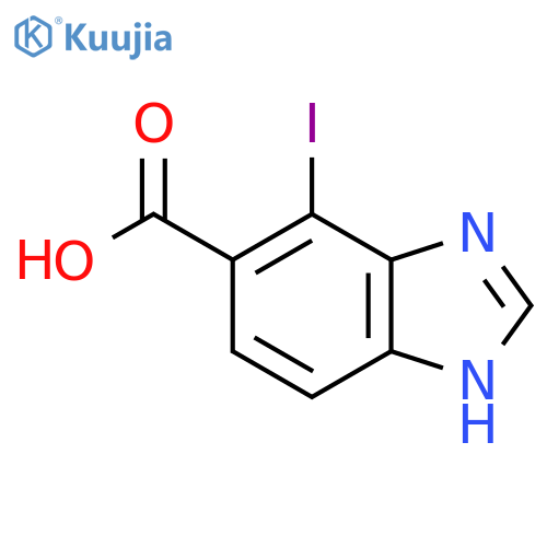 7-Iodo-1H-benzimidazole-6-carboxylic acid structure