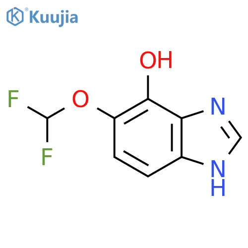 5-Difluoromethoxy-4-hydroxy-1H-benzimidazole structure