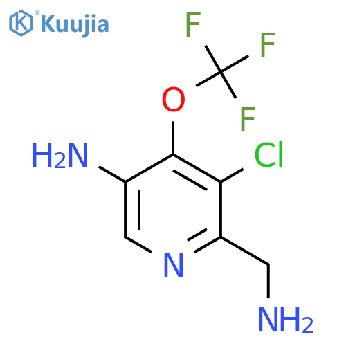 5-Amino-2-(aminomethyl)-3-chloro-4-(trifluoromethoxy)pyridine structure