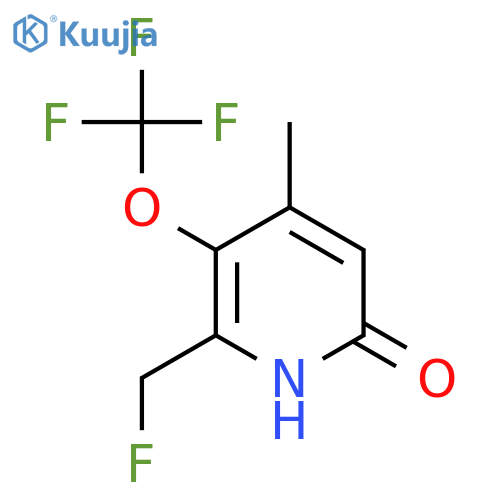 2-(Fluoromethyl)-6-hydroxy-4-methyl-3-(trifluoromethoxy)pyridine structure