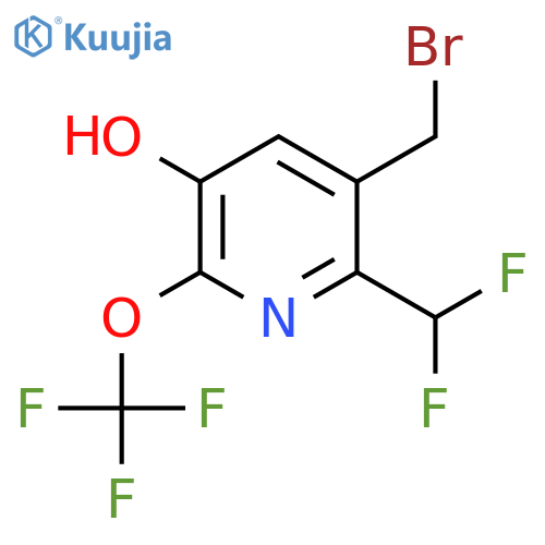 3-(Bromomethyl)-2-(difluoromethyl)-5-hydroxy-6-(trifluoromethoxy)pyridine structure