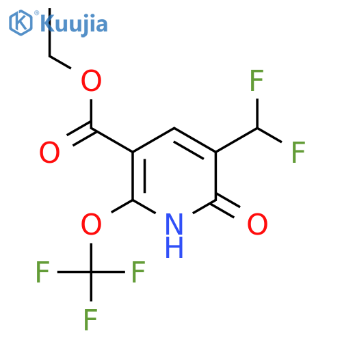 Ethyl 3-(difluoromethyl)-2-hydroxy-6-(trifluoromethoxy)pyridine-5-carboxylate structure