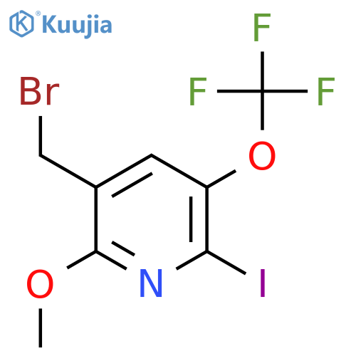 3-(Bromomethyl)-6-iodo-2-methoxy-5-(trifluoromethoxy)pyridine structure