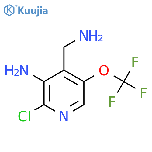 3-Amino-4-(aminomethyl)-2-chloro-5-(trifluoromethoxy)pyridine structure