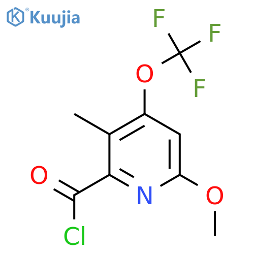 6-Methoxy-3-methyl-4-(trifluoromethoxy)pyridine-2-carbonyl chloride structure