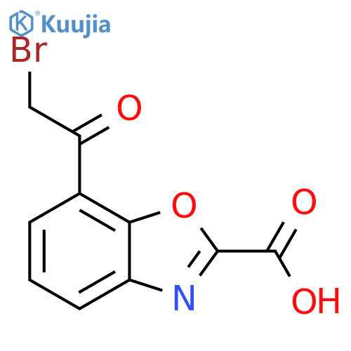 7-(2-Bromoacetyl)benzo[d]oxazole-2-carboxylic acid structure