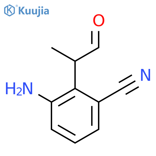 2-Amino-6-cyanophenylpropanal structure
