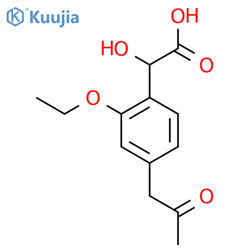 2-Ethoxy-4-(2-oxopropyl)mandelic acid structure