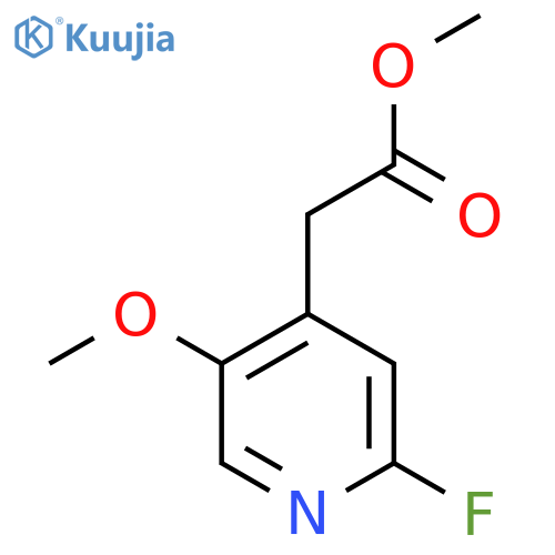 Methyl 2-fluoro-5-methoxypyridine-4-acetate structure