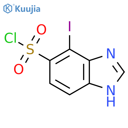 4-Iodo-1H-benzimidazole-5-sulfonyl chloride structure