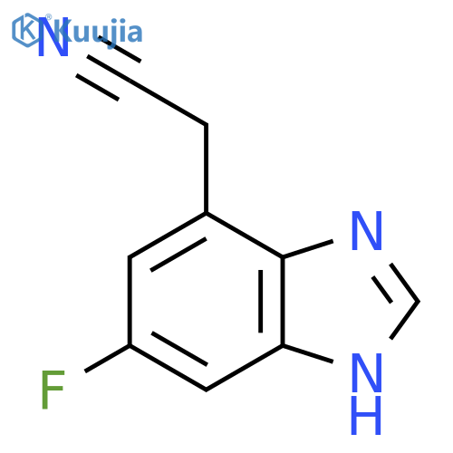 6-Fluoro-1H-benzimidazole-4-acetonitrile structure