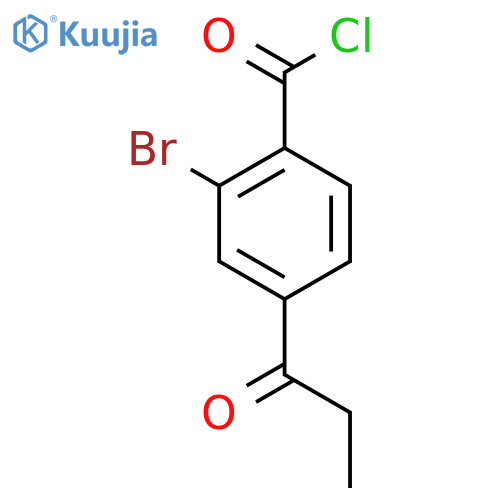 2-Bromo-4-propionylbenzoyl chloride structure