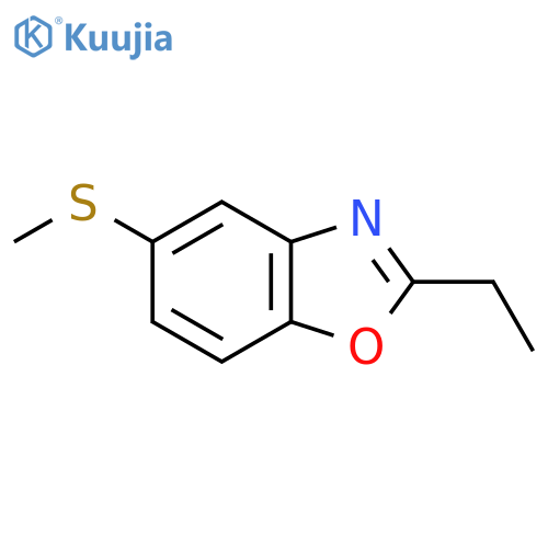 2-Ethyl-5-(methylthio)benzo[d]oxazole structure