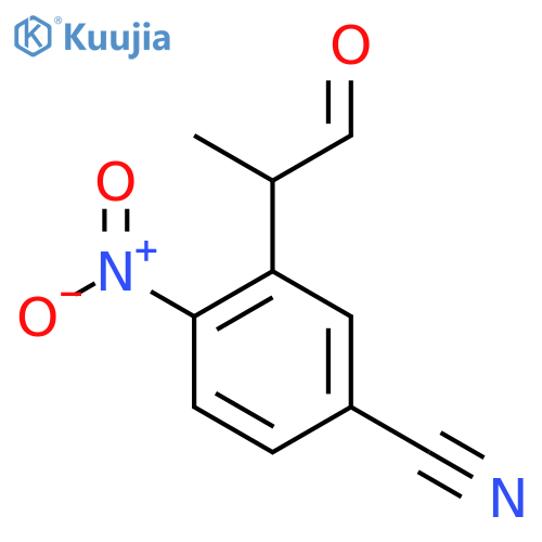 5-Cyano-2-nitrophenylpropanal structure