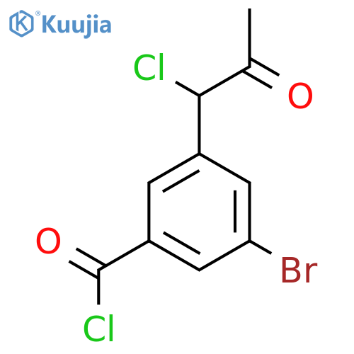 3-Bromo-5-(1-chloro-2-oxopropyl)benzoyl chloride structure