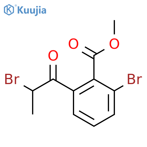 Methyl 2-bromo-6-(2-bromopropanoyl)benzoate structure