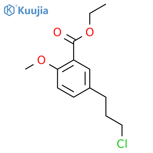 Ethyl 5-(3-chloropropyl)-2-methoxybenzoate structure