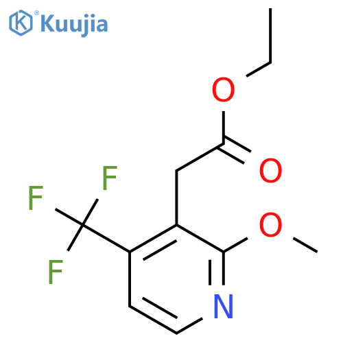 Ethyl 2-methoxy-4-(trifluoromethyl)pyridine-3-acetate structure