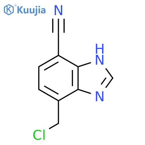 7-Chloromethyl-4-cyano-1H-benzimidazole structure