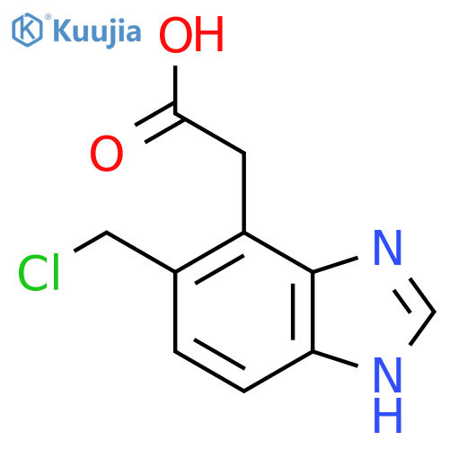 5-Chloromethyl-1H-benzimidazole-4-acetic acid structure
