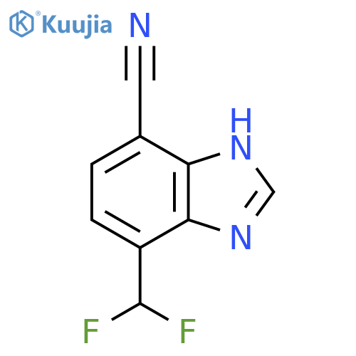 4-Cyano-7-difluoromethyl-1H-benzimidazole structure