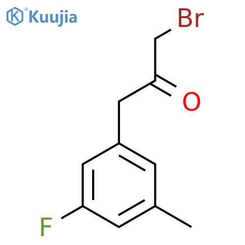 1-Bromo-3-(3-fluoro-5-methylphenyl)propan-2-one structure