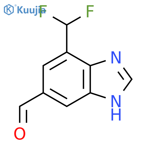 7-Difluoromethyl-5-formyl-1H-benzimidazole structure